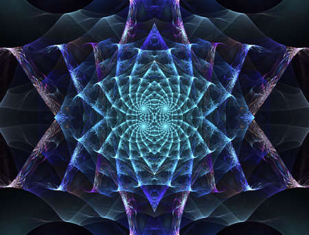 Colorful and unique, computer generated, fractal abstract manipulation.の写真素材