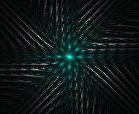 Grid pattern and color, computer generated, fractal abstract background.の写真素材