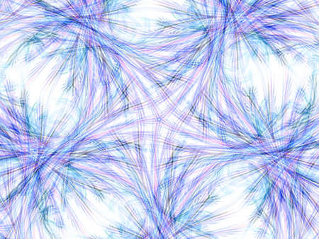 Layered, textured kaleidoscope star design (computer generated, fractal abstract background)