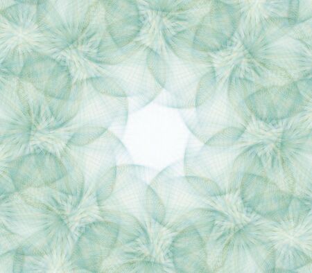 Textured, translucent green fibrous pattern  - fractal abstract backgroundの写真素材