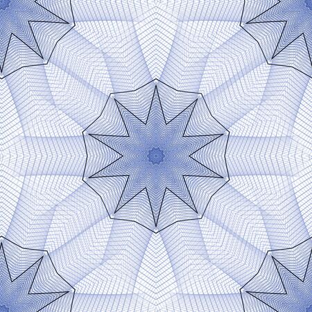Seamless tile, woven star design  - fractal abstract backgroundの写真素材
