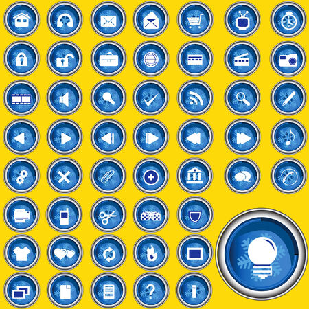 Illustration of buttons in high resolution for web sites portfolio etc.のイラスト素材