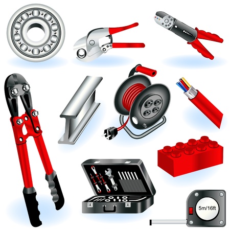 Construction iconsのイラスト素材