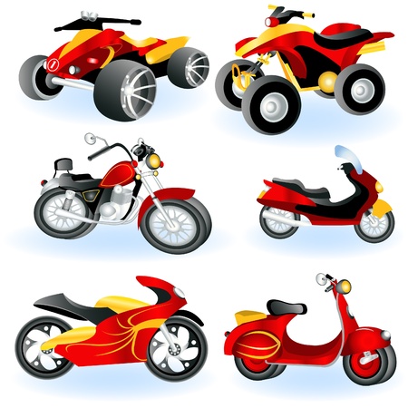 Motorcycle icons のイラスト素材
