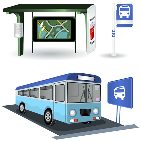 Bus Station Imagesのイラスト素材