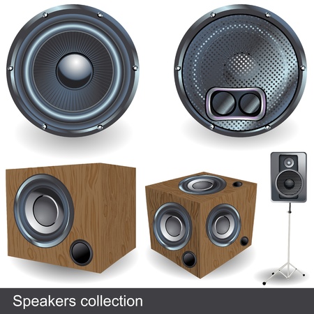 Speaker collection illustration icons のイラスト素材