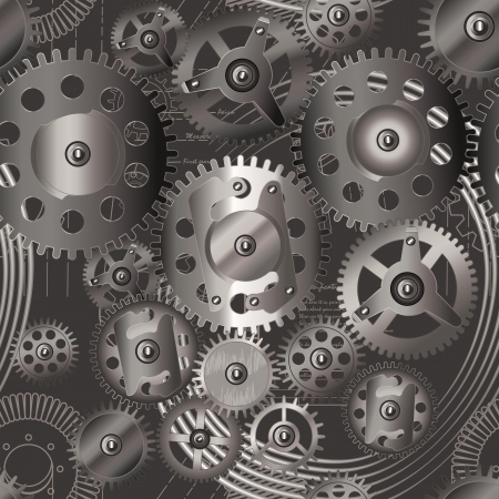 gears seamless pattern 2のイラスト素材