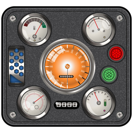 Car or vintage dashboard icon - vector illustration image.のイラスト素材
