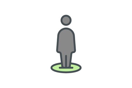 People outline iconのイラスト素材