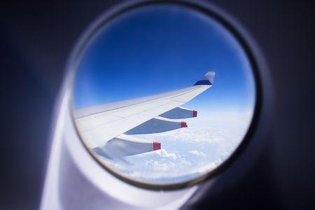 Wings Through the Windowの写真素材