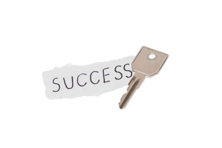 Key to success on a white backgroundの写真素材