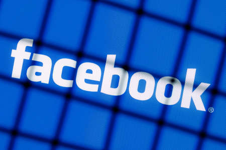 Kazan, Russia - Oct 19, 2021: The of the social network Facebook behind bars. The concept of...