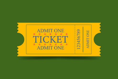 ticket for cinema, cirkus, party, concert, festival