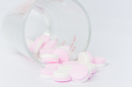 pill on whiteの写真素材