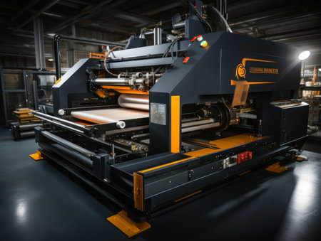 Photo of a large printing machine