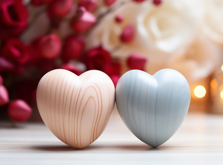 Photo of a wooden heartの写真素材