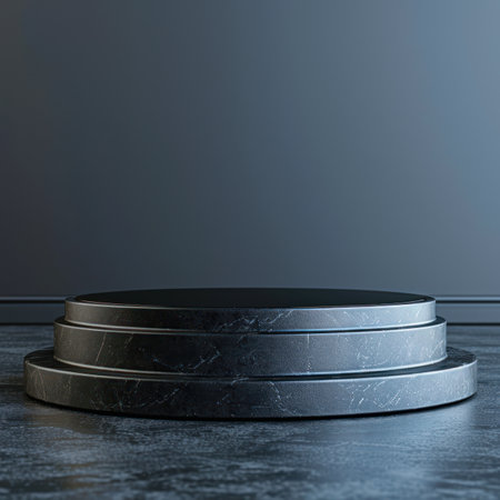 Photo of a podium for product presentationの写真素材