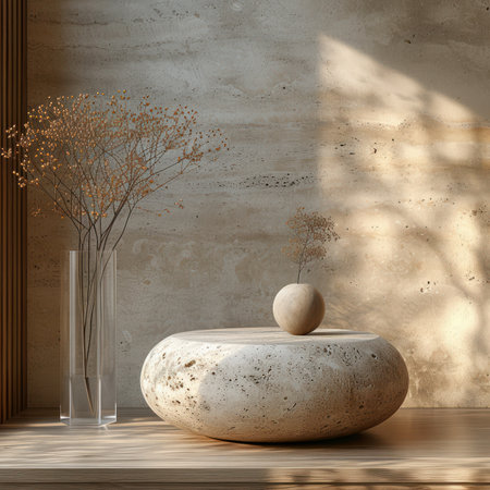 Photo of a podium for product presentationの写真素材