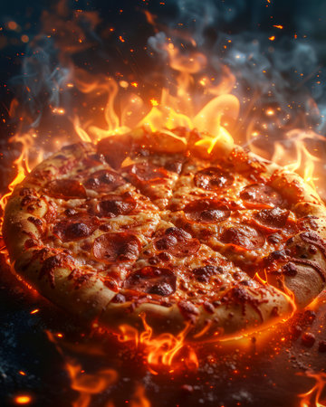 Photo of a pizzaの素材