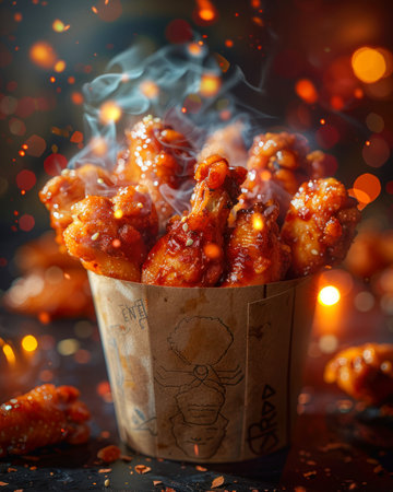 Photo of a chicken wingsの素材