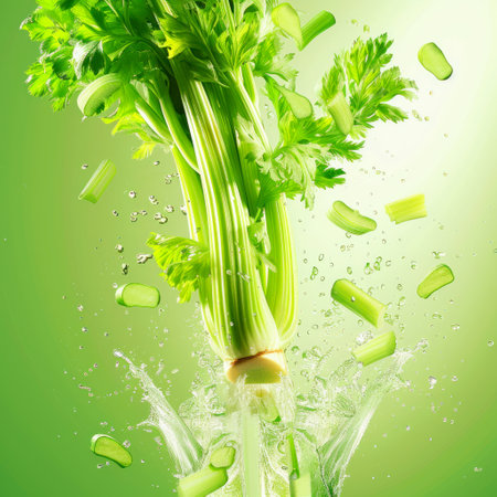 Photo of a fresh celeryの素材