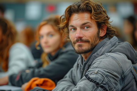 Photo portrait of a man university professorの素材