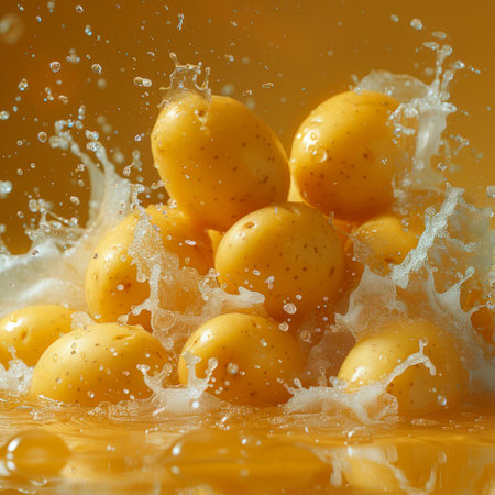 Photo of a fresh potatoの素材