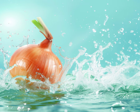 Photo of a fresh onionの素材