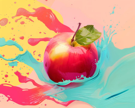 Picture of a apple fruitの素材