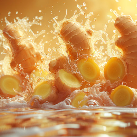 Photo of a fresh gingerの素材