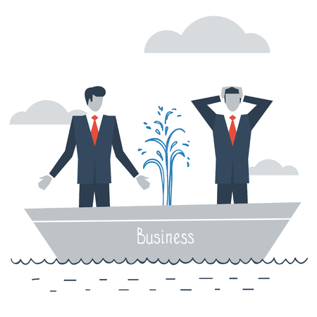 Having difficulties in businessのイラスト素材