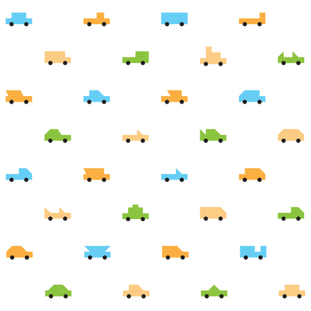 Cars seamless patternのイラスト素材