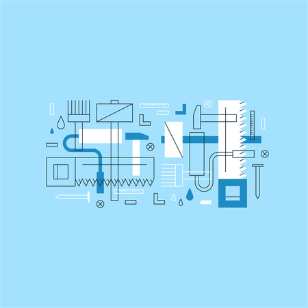 Renovation service illustrationのイラスト素材