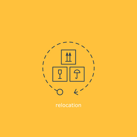Cargo tracking, asset relocation, commodity turnover, logistics company.のイラスト素材