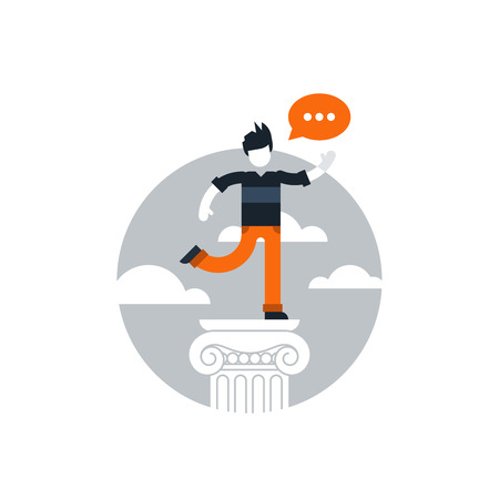 Public speaking coursesのイラスト素材