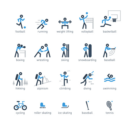 Icons of sports for a shopのイラスト素材
