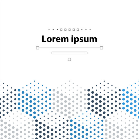 Template with dotted cubical patternのイラスト素材