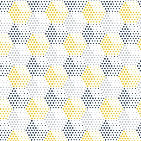 Elegant dotted cubical patternのイラスト素材