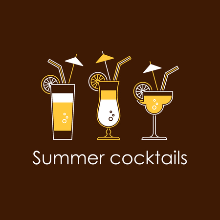 Refreshing drinksのイラスト素材