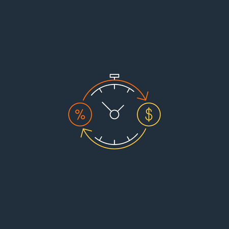 Time is moneyのイラスト素材