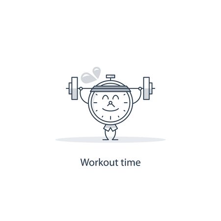 Workout timeのイラスト素材