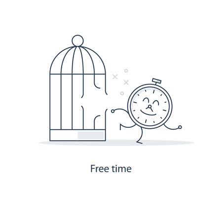 Free timeのイラスト素材