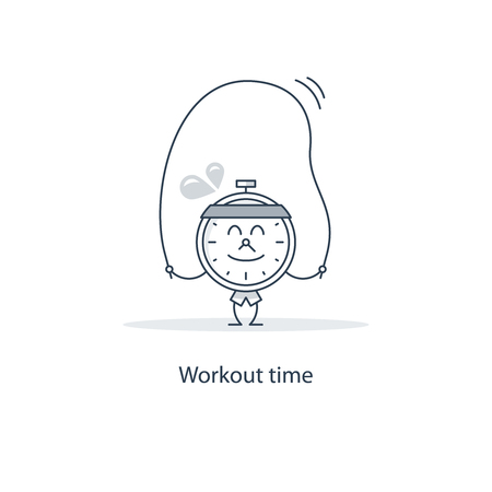 Workout timeのイラスト素材