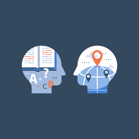 International education concept, study language abroad, distance learning, global community, student exchange, foreign affair, study and travel, scholarship program, vector icon, flat illustrationのイラスト素材
