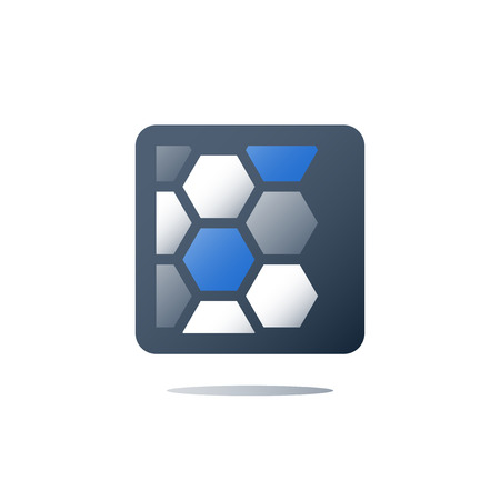 Medical research, cells structure, analysis and diagnostic, micro biology, pharmacy innovation, molecular chemistry, science and education concept, vector flat iconのイラスト素材