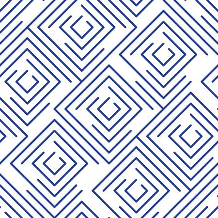 Geometric linear pattern, background with outline squares, concept line designのイラスト素材