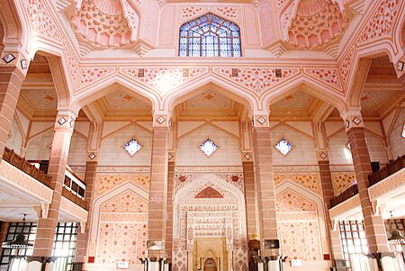 Malaysia's Pink Mosque Putra Mosqueのeditorial素材