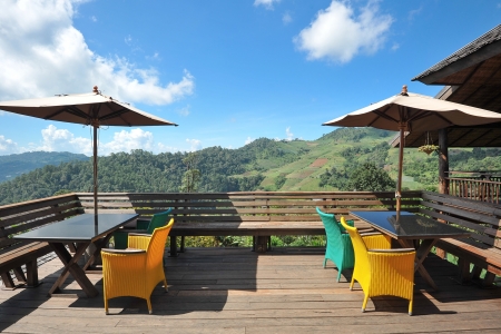 Beautiful scene on the balconyのeditorial素材