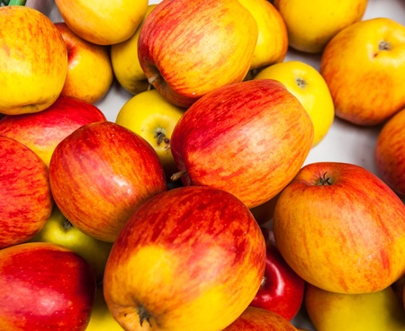 Apples at the marketの写真素材