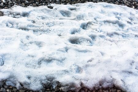 floor with snow patternの写真素材